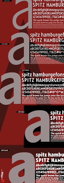 Linotype Spitz Plakat Rückseite